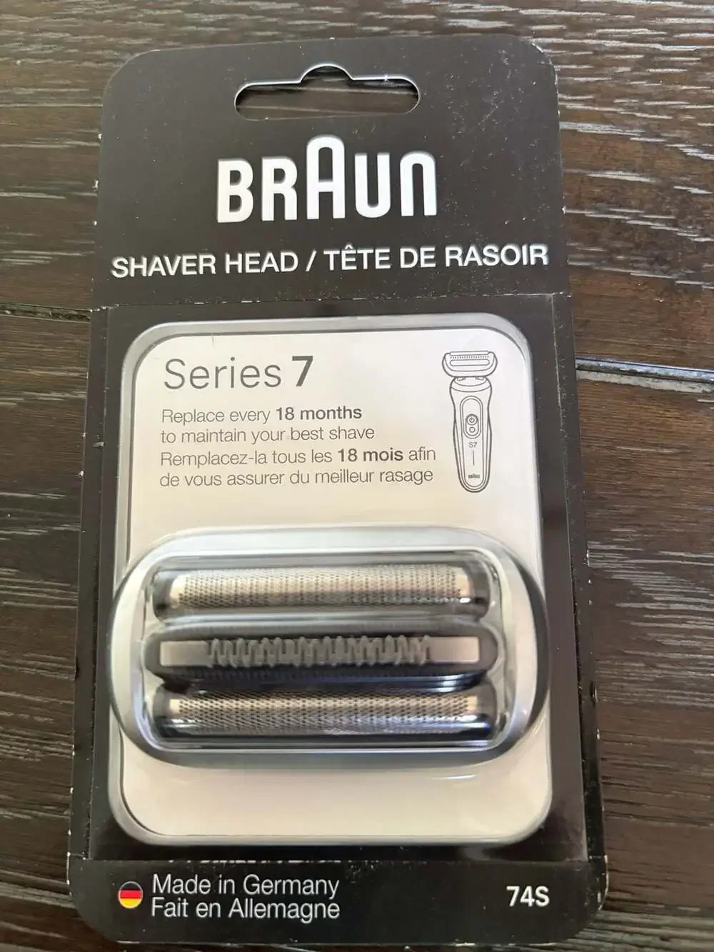Braun Series 7 74S Electric Shaver Replacement Head, Silver